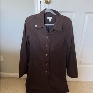 LOFT Dark Brown Trench Coat